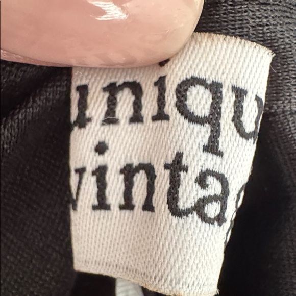 Unique Vintage Classic Black Ensemble w 2 belts Set NWOT ✨👗 - Picture 7 of 8